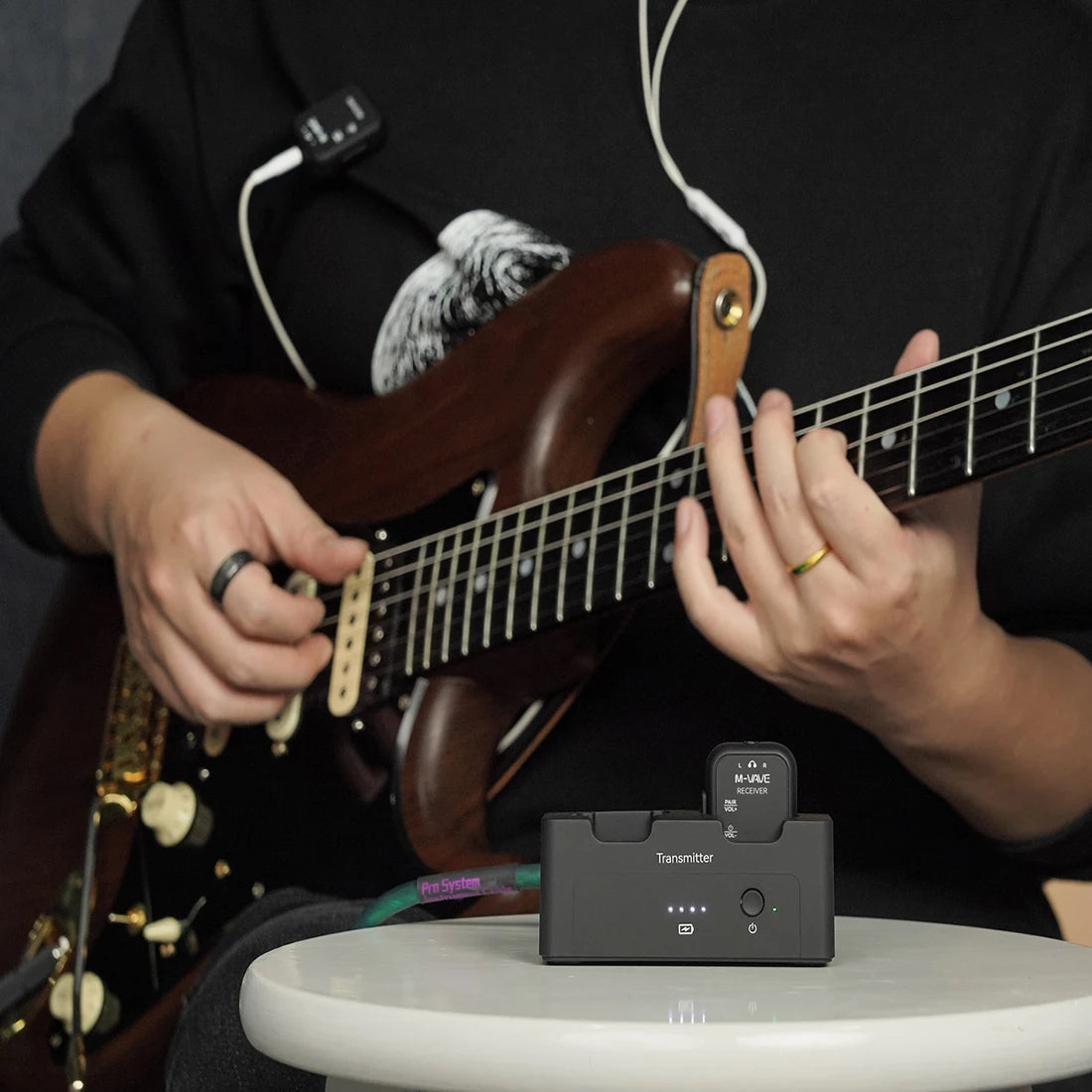 New M-VAVE WP-12 Wireless In-Ear Monitor System (1 Transmitter + 2 Receivers)