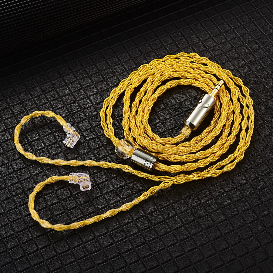 QKZ T1 Silver-Plated 8-Strand Upgrade Cable for KZ