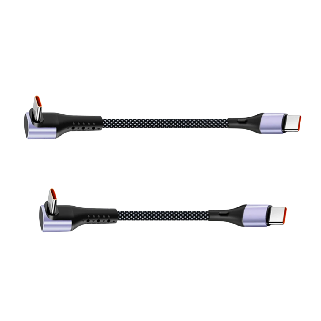 USB-C na USB-C kabel s pravým úhlem – Rychlé nabíjení & Synchronizace dat