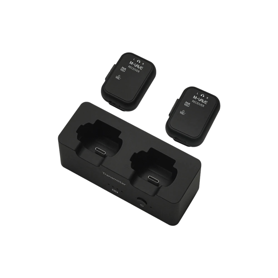 New M-VAVE WP-12 Wireless In-Ear Monitor System (1 Transmitter + 2 Receivers)