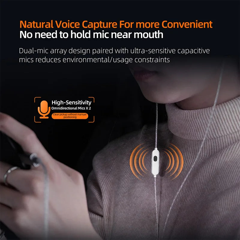 Nya KZ M2 Dubbelmikrofon Silverpläterad OFC Hörlurskabel