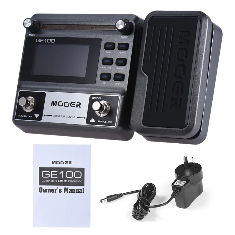 MOOER GE100 Guitar Multi-Effects Pedal with Looper & Tuner