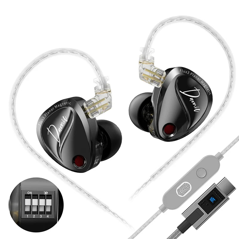 イヤホン nik KZ Duonic - Three-Magnetic Planar Driver Earphones