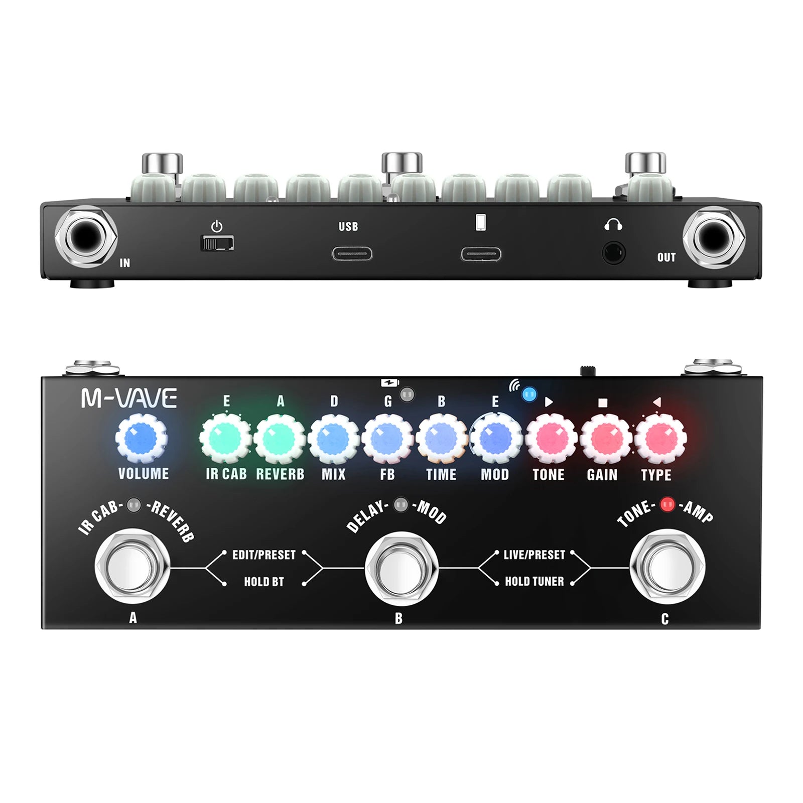 cube turner pedal M-VAVE CUBE BABY Multi-Effects Pedal