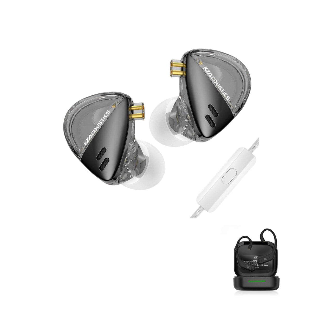 KZ X Angelears Libra with KZ AE01 Bluetooth adapter — Upgraded / Mic / With Bluetooth