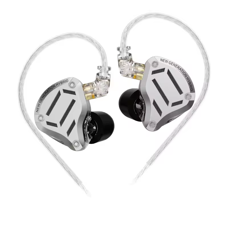 KZ ZS10 Pro 2 Gaming Earphones – Silver – No Mic