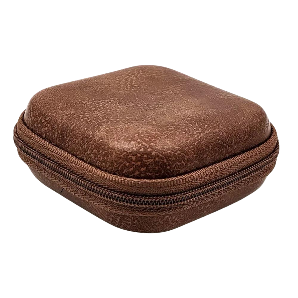 KZ Brown Leather Earphone Case - KZ Music Store