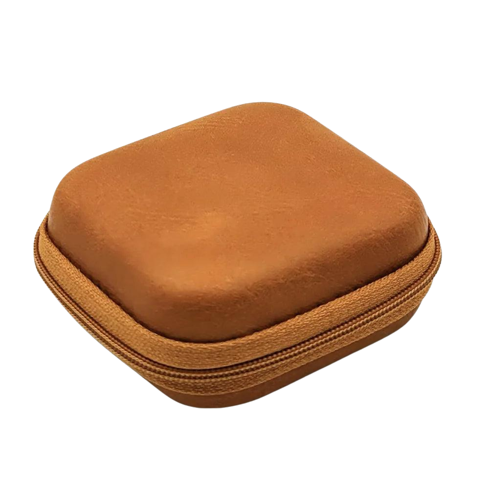 KZ Brown Leather Earphone Case - KZ Music Store