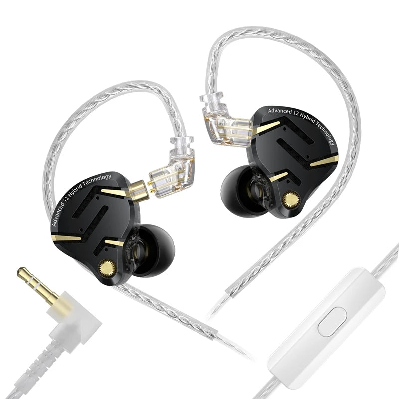 イヤホン iPhone12 New KZ ZS12 PRO 2 - 12 Drivers HiFi Premium