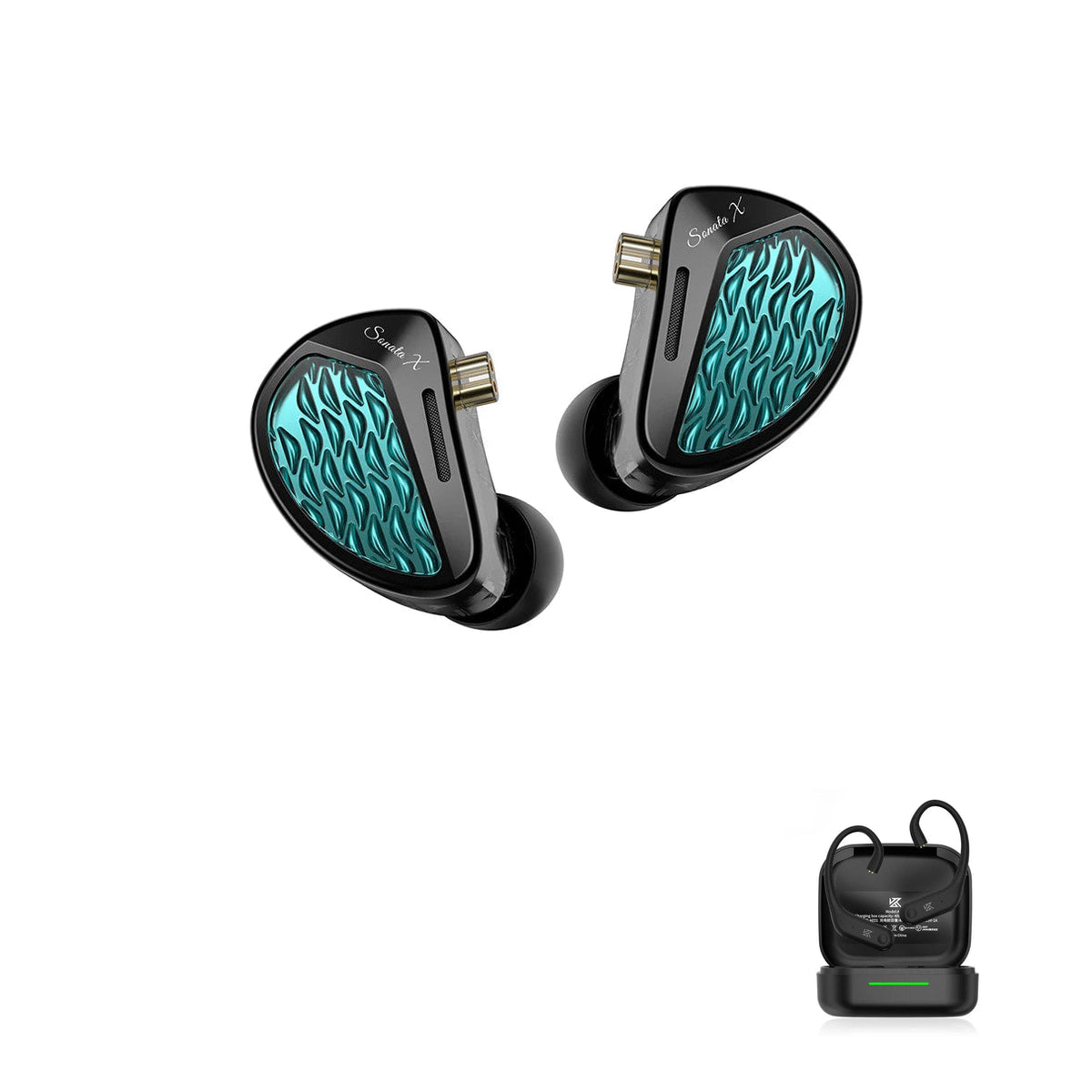 KZ Sonata X — 28-Driver Balanced Armature Flagship IEM with KZ AE01 Bluetooth adapter — KZ Sonata X / Bluetooth