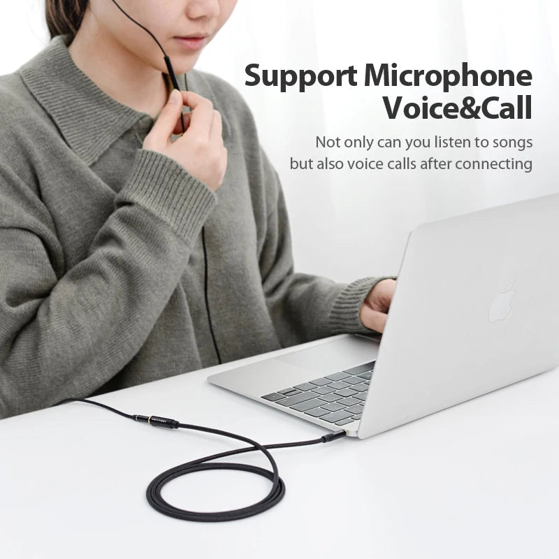 3.5mm Audio Extension Cable with Microphone (Male to Female)