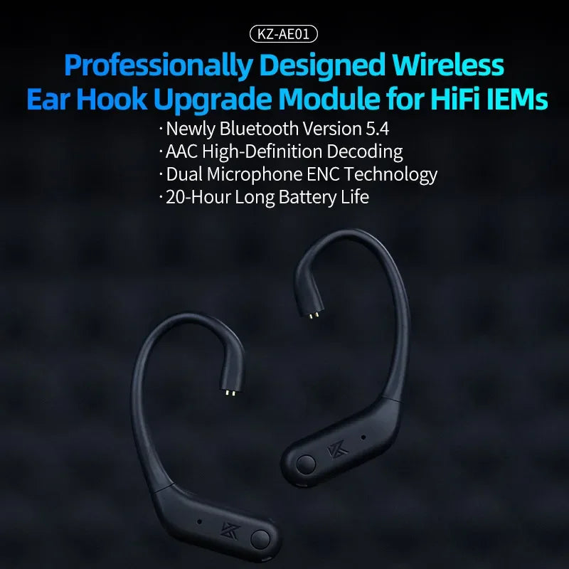 New KZ AE01 Wireless Bluetooth Earhook