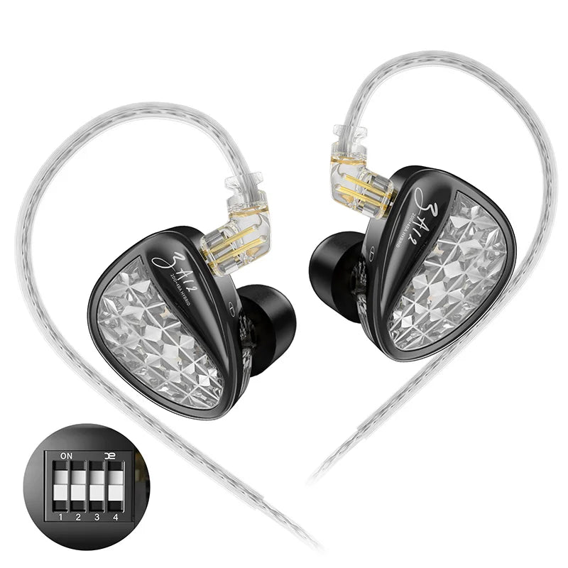KZ ZA12 - New Professional 12 Drivers Hybrid Earphones KZ ZA12 - New Professional 12 Drivers Hybrid Earphones