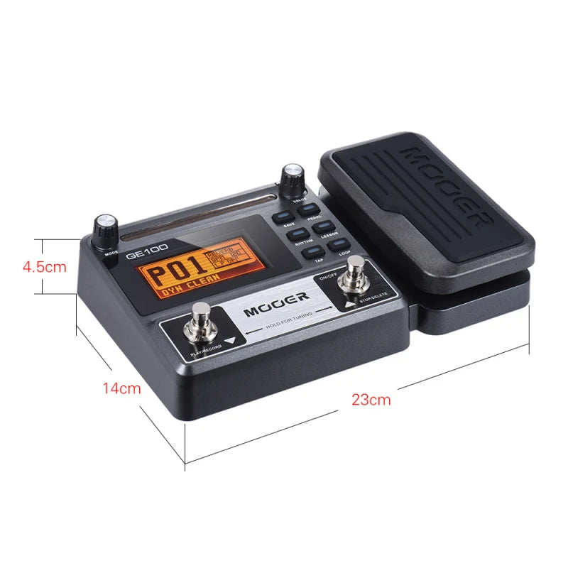 multi effects pedal with looper MOOER GE100 Guitar Multi-Effects Pedal with Looper & Tuner