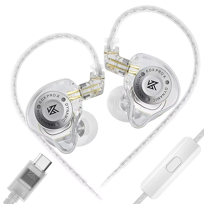 KZ EDX PRO X – Clear – USB-C (With Mic)