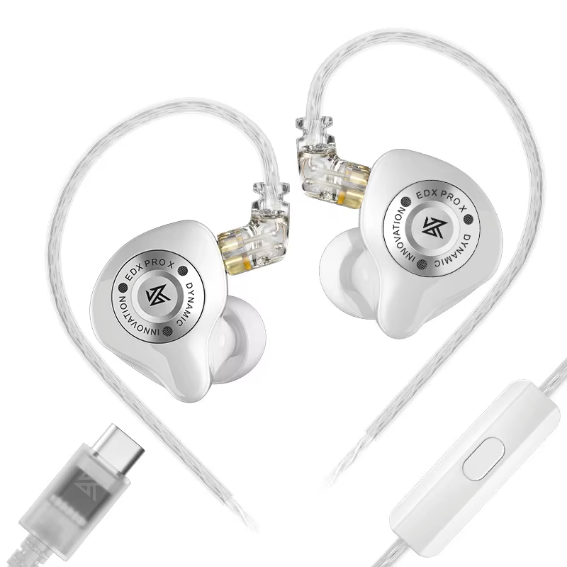 KZ EDX PRO X – White – USB-C (With Mic)